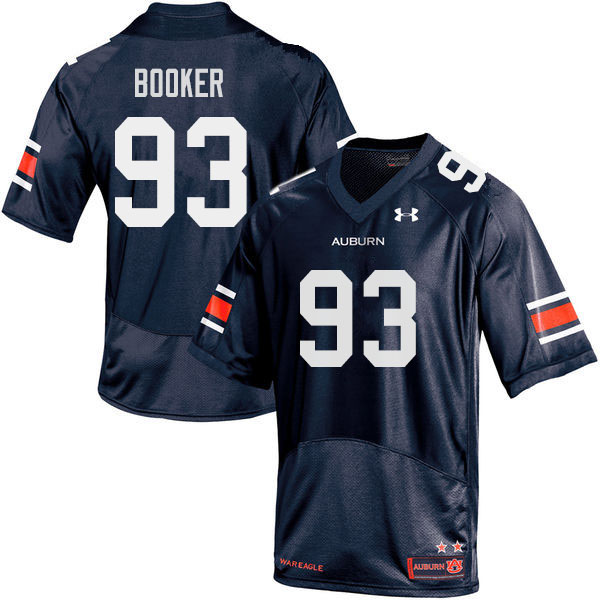 Men's Auburn Tigers #93 Devonte Booker Navy 2019 College Stitched Football Jersey